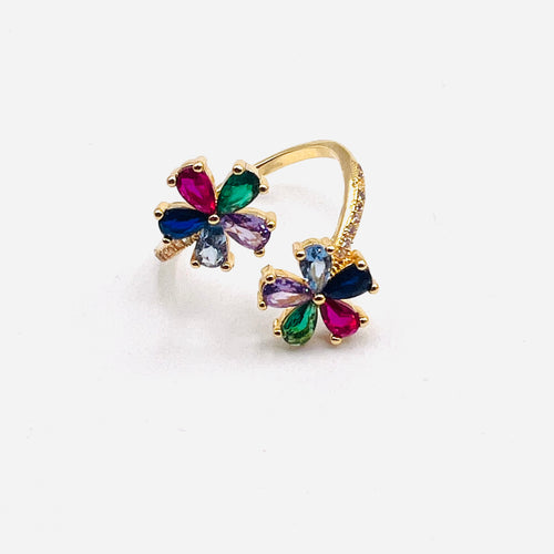 Doble flor Ring