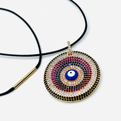 Big eye full circon Necklace