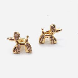 Mini Dog full Circon Earring