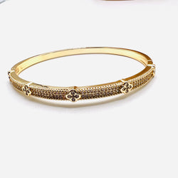 Gold Clover delgada Bracelet