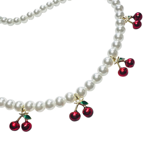 Cherry Pearl Necklace