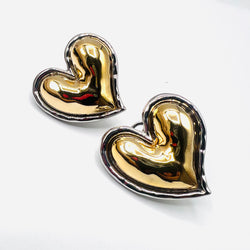 Duo heart Earring