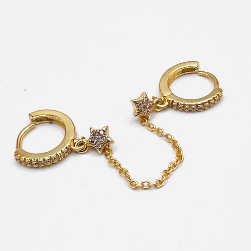 Doble star earring