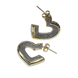 Bicolor Heart Earring