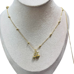 Gold, color Cherry Necklace,set