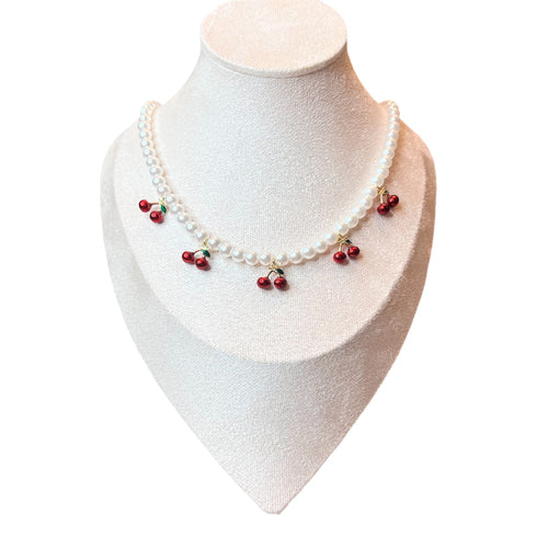 Cherry Pearl Necklace