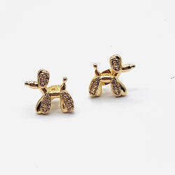 Mini Dog full Circon Earring