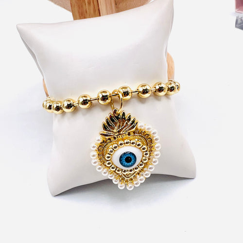 Eye heart Necklace Bracelet