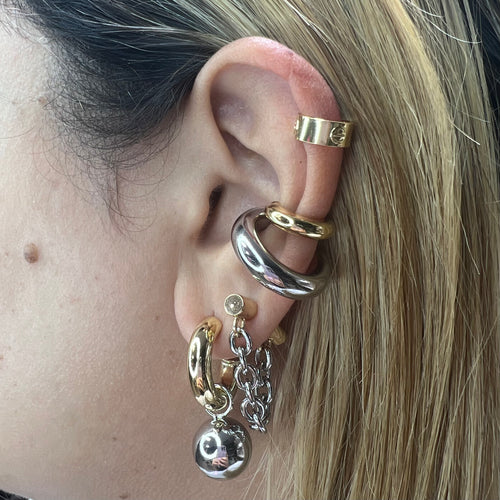 C gold Earcuff