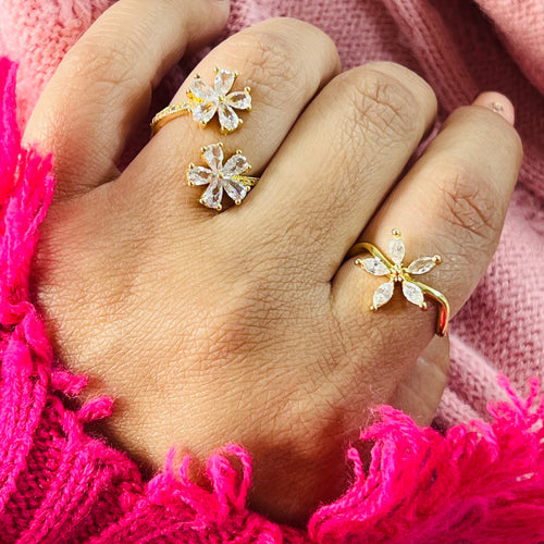 Doble flor Ring