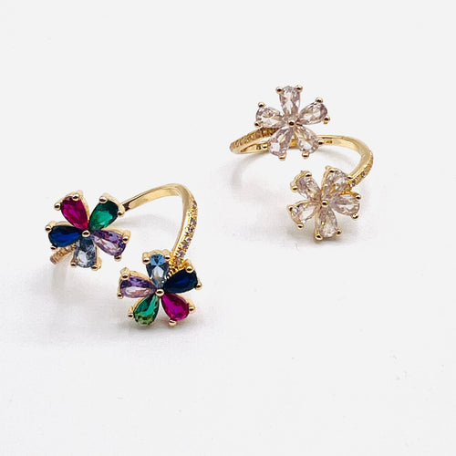 Doble flor Ring