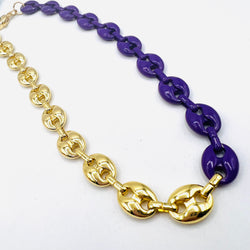 Bicolor GG Necklace Bracelet