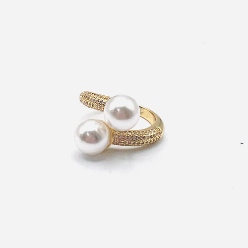 Double Pearl Ring