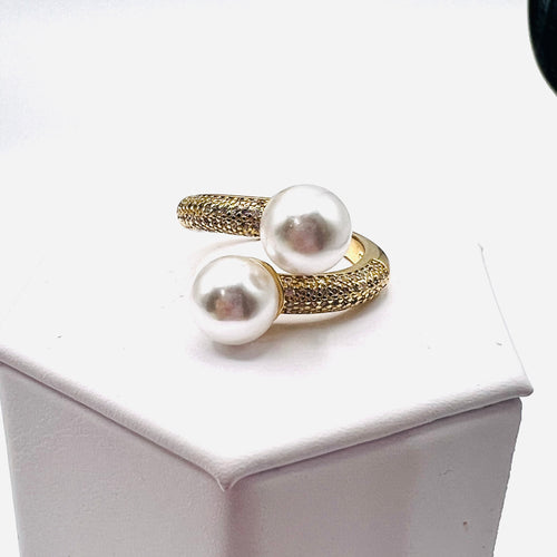 Double Pearl Ring