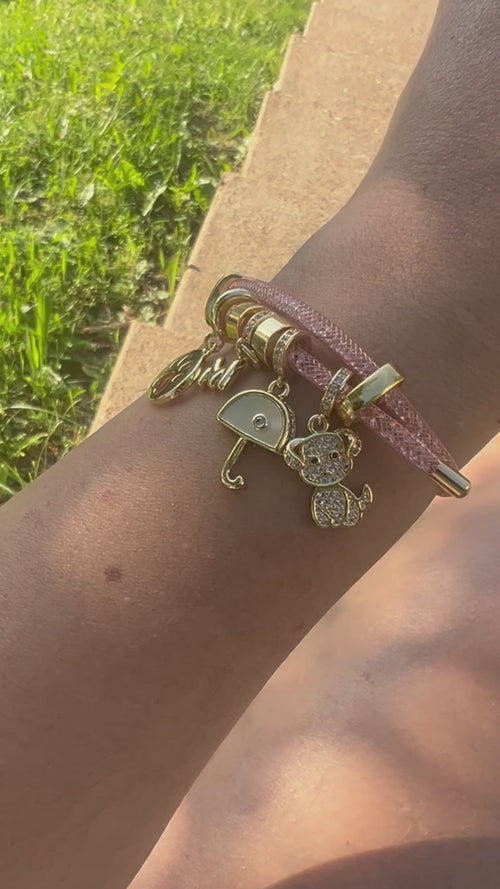 Dog multi dije Bracelet