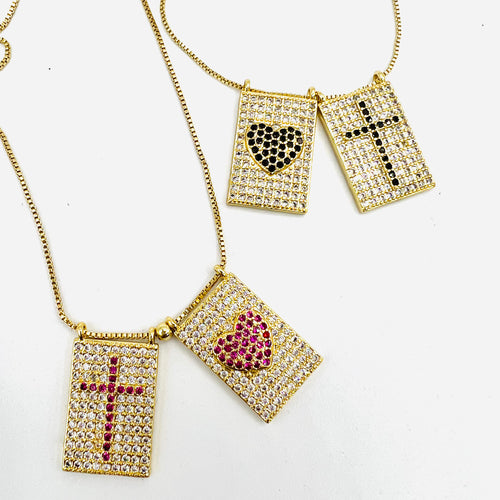 Cross And Heart Necklace