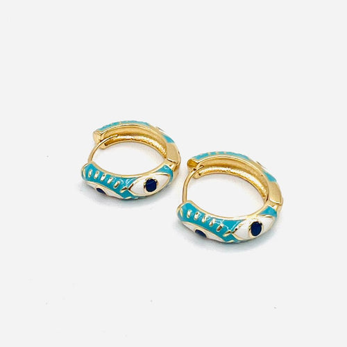 Enamel Eye earring