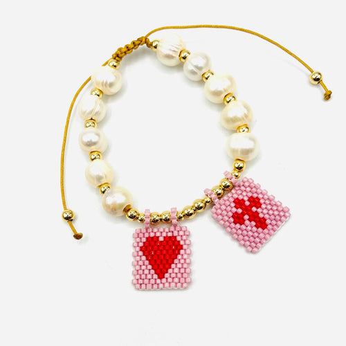 Pearl Escapulario Bracelet    Best Seller