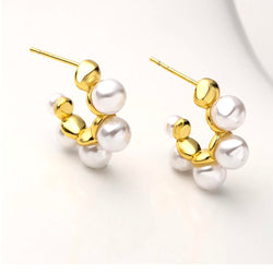 Pearl mini argolla Earring