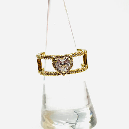 Cristal Heart Ring