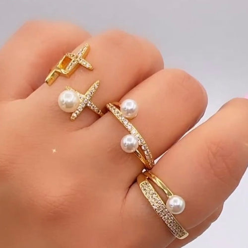 Gold Pearl Ring