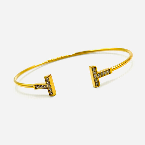 T Gold Bracelet