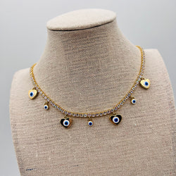 Eye tennis Necklace