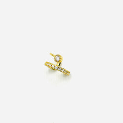 Gold circon earcuff