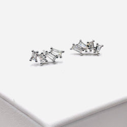 Cristal Silver mini earring