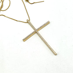 Cross circon necklace