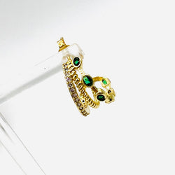 Green circon earring