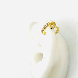 Gold circon earcuff