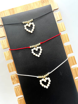 Mini heart of Pearl Necklace