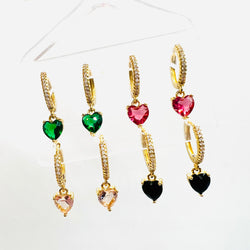 Mini heart colors Earring