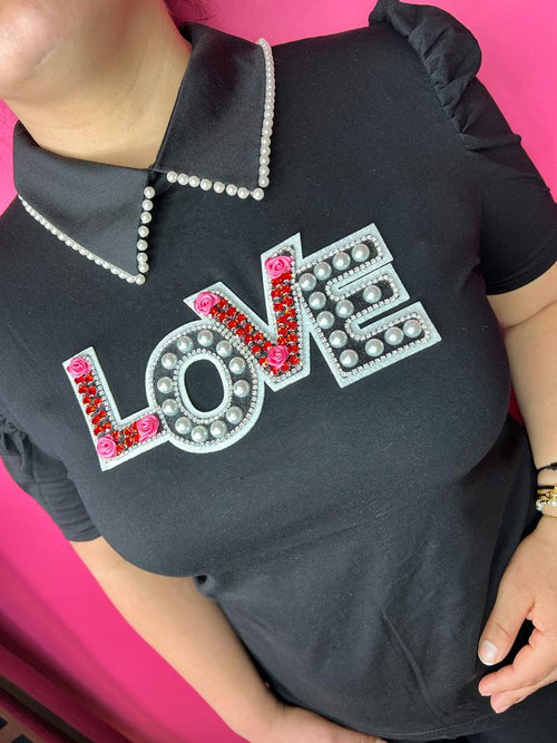 LOVE shirt Black