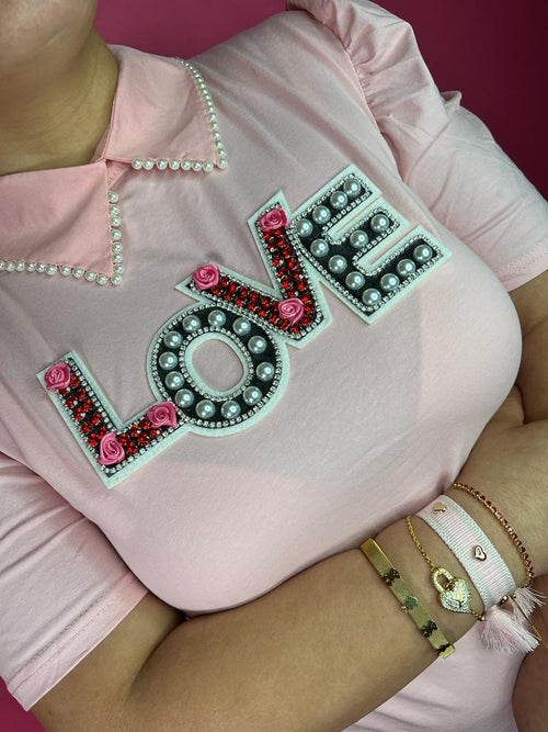 LOVE shirt Pink